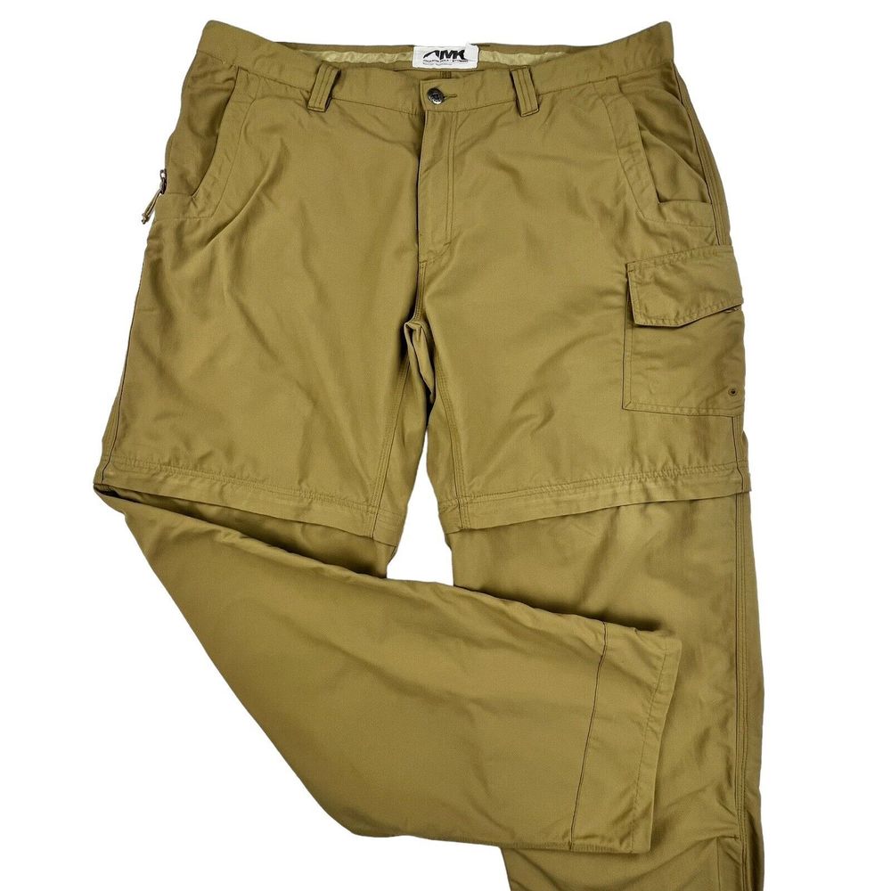 Mountain Khakis Tan Cargo Zip Off Convertible Pants
